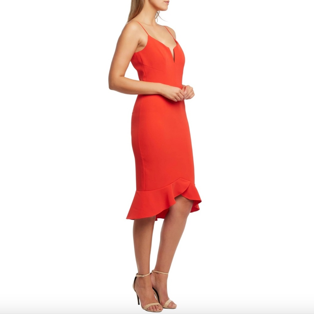 NWT Bardot Kristen Flounce Red Dress SZ L